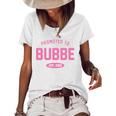 Promoted To Bubbe Baby Reveal Gift Jewish Grandma Women's Short Sleeve Loose T-shirt White