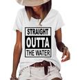 Straight Outta The Water - Christian Baptism Women's Short Sleeve Loose T-shirt White