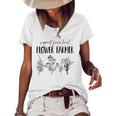 Support Your Local Flower Farmer Homegrown Farmers Market Women's Short Sleeve Loose T-shirt White