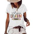 Teacher First Day Of School Yall Gonna Learn Today Women's Short Sleeve Loose T-shirt White