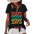 1973 Retro Roe V Wade Pro-Choice Feminist Womens Rights Women's Short Sleeve Loose T-shirt Black