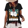 40Th Birthday Squad Vintage Retro Funny 40 Year Old Birthday Women's Short Sleeve Loose T-shirt Black