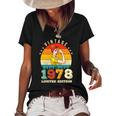 44Th Birthday 1978 Limited Edition Vintage 44 Years Old Women Women's Short Sleeve Loose T-shirt Black