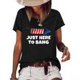 4Th July America Firework Patriot Usa Mens & Womens Women's Short Sleeve Loose T-shirt Black