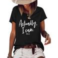Actually I Can Do All Things Through Christ Philippians 413 Women's Short Sleeve Loose T-shirt Black