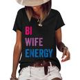 Bi Wife Energy Lgbtq Support Lgbt Lover Wife Lover Respect Women's Short Sleeve Loose T-shirt Black