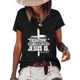 Christian Cross Faith Quote Normal Isnt Coming Back Women's Short Sleeve Loose T-shirt Black