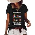 Funny Library Gift For Men Women Cool Little Free Library Women's Short Sleeve Loose T-shirt Black