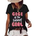 Gigi Of The Sweet Girl Donut Birthday Party Outfit Family Women's Short Sleeve Loose T-shirt Black
