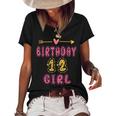 Girls 12Th Birthday Idea For 12 Years Old Daughter Women's Short Sleeve Loose T-shirt Black