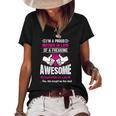 Im A Proud Mother In Law Of An Awesome Daughter In Law Gift Women's Short Sleeve Loose T-shirt Black