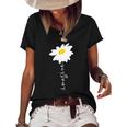 Imagine Daisy Flower Gardening Nature Love Women's Short Sleeve Loose T-shirt Black