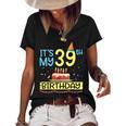 Its My 39Th Birthday Happy 39 Years Dad Mommy Son Daughter Women's Short Sleeve Loose T-shirt Black