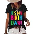Its My Birthday For Ns Birthday Gift Women's Short Sleeve Loose T-shirt Black