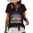 Its Weird Being The Same Age As Old People Funny Vintage Women's Short Sleeve Loose T-shirt Black