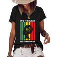 Juneteenth Is My Independence Day Black Women Women's Short Sleeve Loose T-shirt Black
