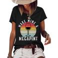 Make Mine A Mega Pint Funny Wine Drinkers Megapint Women's Short Sleeve Loose T-shirt Black