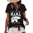 Mama Bear Mothers Day Gift For Wife Mommy Matching Funny Women's Short Sleeve Loose T-shirt Black
