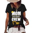 Mom Birthday Crew Construction Worker Hosting Party Women's Short Sleeve Loose T-shirt Black