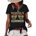 Retro Last Day Of School Schools Out For Summer Teacher Gift Women's Short Sleeve Loose T-shirt Black
