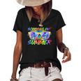 Schools Out For Summer Teachers Students Last Day Of School Women's Short Sleeve Loose T-shirt Black