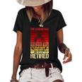 The Legend Has Retired Fire Department Fireman Firefighter Women's Short Sleeve Loose T-shirt Black