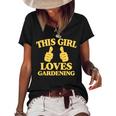 This Girl Loves Gardening Two Thumbs 554 Shirt Women's Short Sleeve Loose T-shirt Black