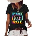 Tie Dye Pro Roe 1973 Pro Choice Womens Rights Women's Short Sleeve Loose T-shirt Black