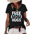 Transgender Mom Free Hug - Trans Mom Pride Hug Outfit Gift Women's Short Sleeve Loose T-shirt Black