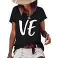 Womens Lo Ve Love Matching Couple Husband Wife Valentines Day Gift Women's Short Sleeve Loose T-shirt Black