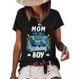 Womens Mom Of The Birthday Boy Matching Family Video Gamer Party Women's Short Sleeve Loose T-shirt Black