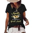 Womens The Best Aunts Get Promoted To Great Aunt New Great Aunt Women's Short Sleeve Loose T-shirt Black