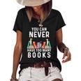 You Can Never Have Too Many Books Book Lover Men Women Kids Women's Short Sleeve Loose T-shirt Black