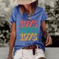 1973 Retro Roe V Wade Pro-Choice Feminist Womens Rights Women's Short Sleeve Loose T-shirt Blue