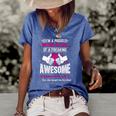 Im A Proud Mother In Law Of An Awesome Daughter In Law Gift Women's Short Sleeve Loose T-shirt Blue