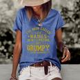 Ive Been Called A Lot Of Names But Grumpy Is My Favorite Women's Short Sleeve Loose T-shirt Blue