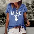 Mine Arrow With Uterus Pro Choice Womens Rights Women's Short Sleeve Loose T-shirt Blue