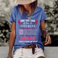 Sherise Name Gift And God Said Let There Be Sherise Women's Short Sleeve Loose T-shirt Blue