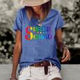Sister Squad Relatives Birthday Bday Party Women's Short Sleeve Loose T-shirt Blue
