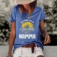 Womens Funny World Full Of Grandmas Be A Namma Gift Women's Short Sleeve Loose T-shirt Blue