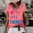 Bi Wife Energy Lgbtq Support Lgbt Lover Wife Lover Respect Women's Short Sleeve Loose T-shirt Watermelon