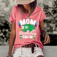 Birthday Crew Mom Of The Birthday Boy Garbage Truck Women's Short Sleeve Loose T-shirt Watermelon