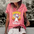 Dabbing Zebra Vibes Zoo Animal Gifts For Men Women Kids Women's Short Sleeve Loose T-shirt Watermelon