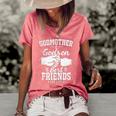 Funny Godmother And Godson Best Friends Godmother And Godson Women's Short Sleeve Loose T-shirt Watermelon