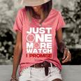 Funny Just One More Watch Collector Gift Men Women Lovers Women's Short Sleeve Loose T-shirt Watermelon