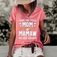 I Have Two Titles Mom And Mamaw Mothers Day Gifts Women's Short Sleeve Loose T-shirt Watermelon