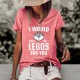 I Would Walk On Legos For You Mom Life Funny Mothers Day Women's Short Sleeve Loose T-shirt Watermelon