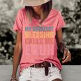 My Greatest Blessing Calls Me Bruh V3 Women's Short Sleeve Loose T-shirt Watermelon
