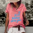 Pink Or Blue Nana Loves You Gender Baby Reveal Party Grandma Women's Short Sleeve Loose T-shirt Watermelon