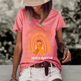 Rainbow In June We Wear Orange Gun Violence Awareness Women's Short Sleeve Loose T-shirt Watermelon
